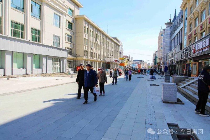 В Хэйхэ подходит к концу ремонт центральной улицы