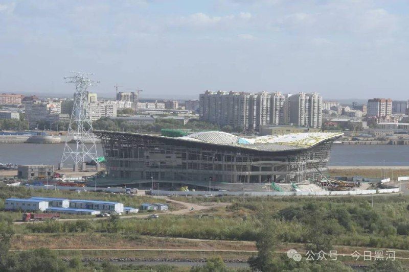 В Хэйхэ завершено строительство основных зданий для обслуживания канатной дороги через Амур