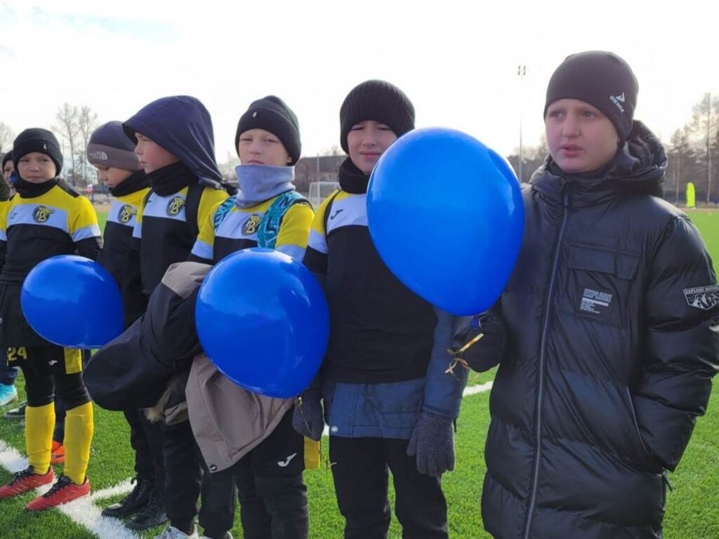 открытие спортивного стадиона, поселок Восточный