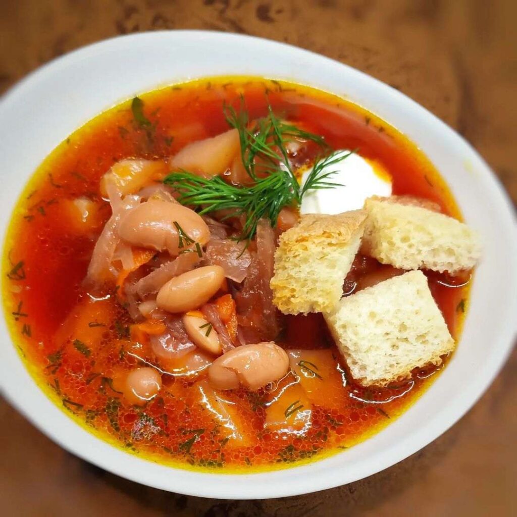 рецепт борща, борщ рецепт, борщ с мясом, борщ с фасолью, вкусный борщ, борщ с пампушками, рецепт пампушек, вегетарианский борщ