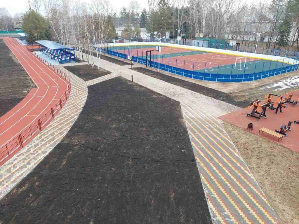 стадион «Урожай», ремонт, Тамбовка