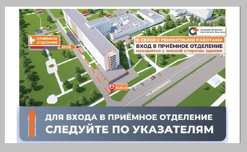 Амурчанам, блуждающим по территории областной больницы, дали инструкции