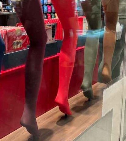 цветные колготки, праздничный образ