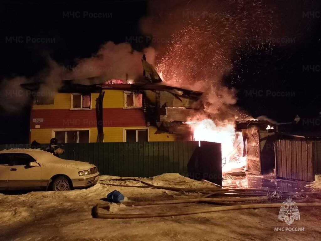 Сгоревший дом