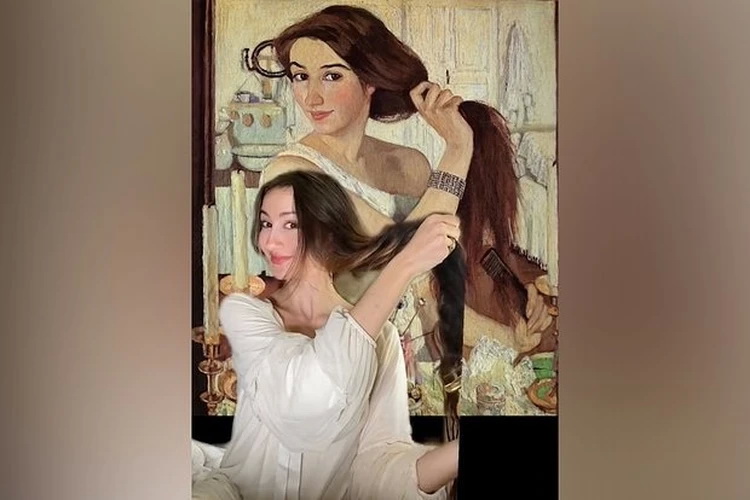 Американка узнала себя на автопортрете русской художницы начала XX века

