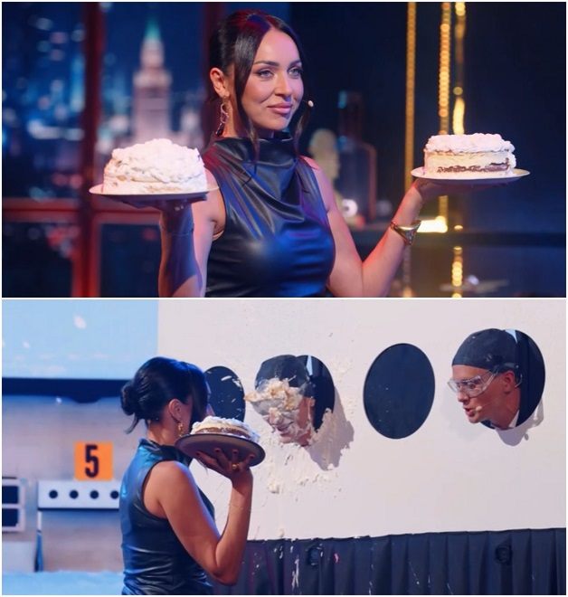 Алсу бросила тортом в лицо ведущих шоу за шутки о её разводе