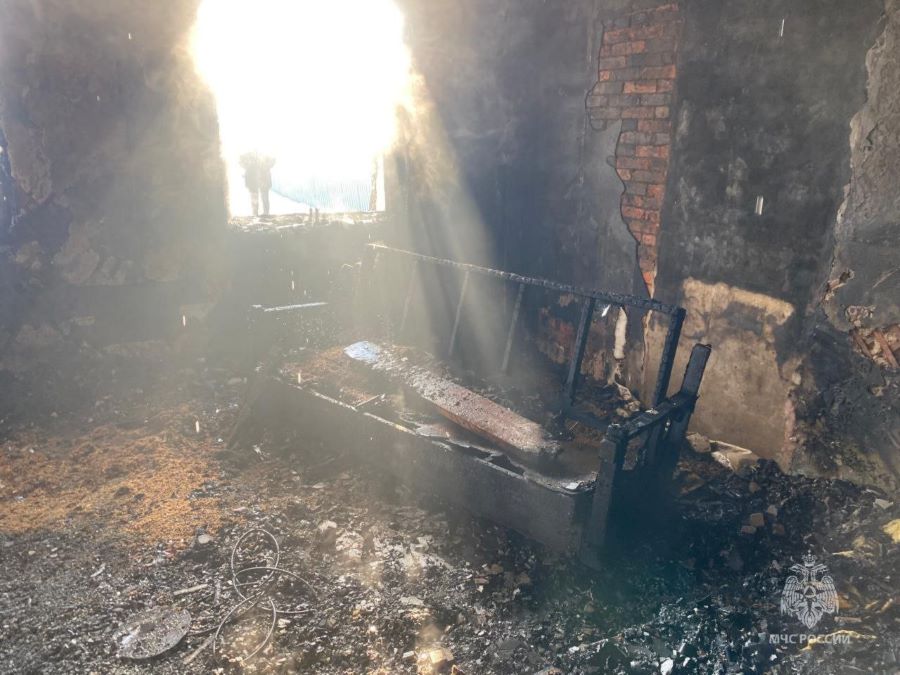В Приамурье при пожаре погиб пожилой мужчина