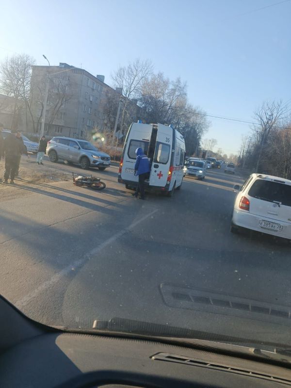 В Приамурье травмирован водитель мотоцикла