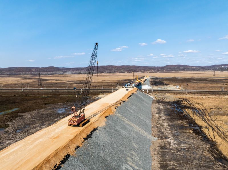 В Приамурье возобновилось строительство Новобурейского путепровода