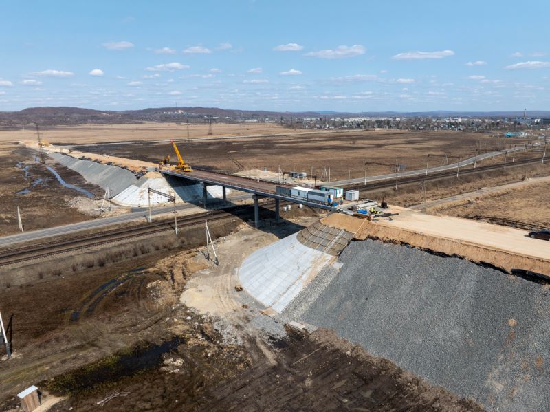 В Приамурье возобновилось строительство Новобурейского путепровода