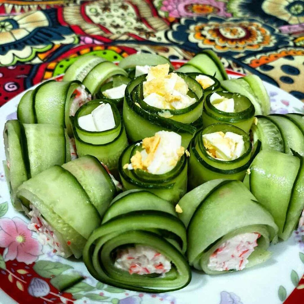 рецепт огурцов, огурцы рецепт, салат с огурцом, суп с огурцом, ролл с огурцом
