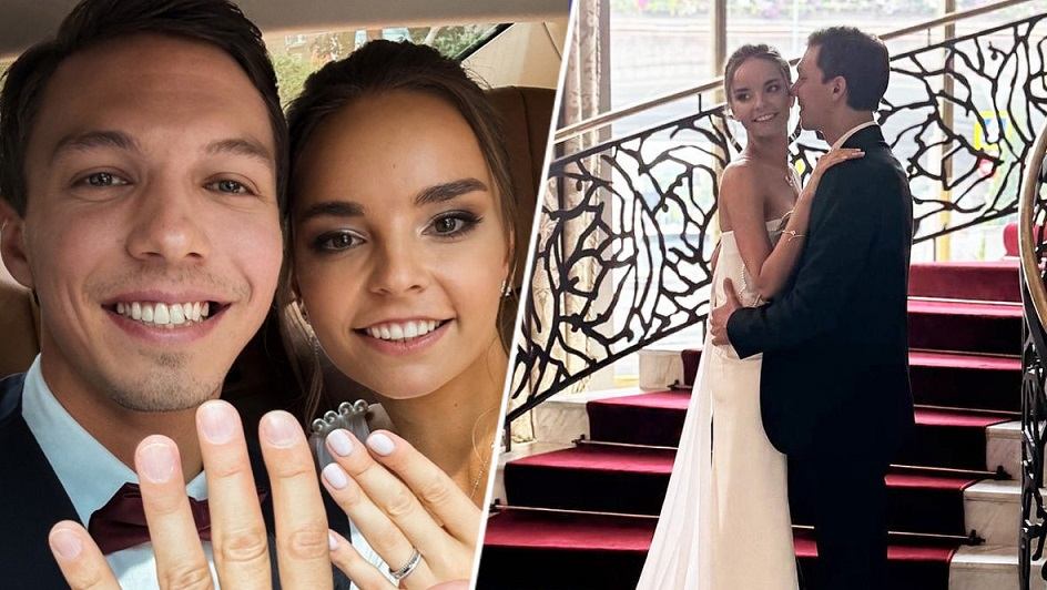 Олимпийские чемпионы Дина Аверина и Дмитрий Соловьёв сыграли свадьбу