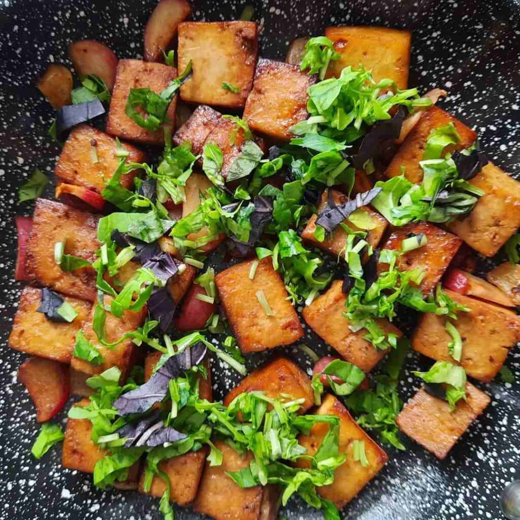 диетические блюда, здоровое питание, правильное питание, блюда из тому, рецепт тофу, жареный тофу, рецепты для похудения, блюда для похудения