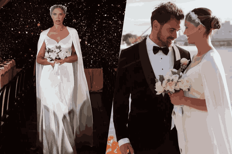 Агата Муцениеце показала кадры со свадьбы 