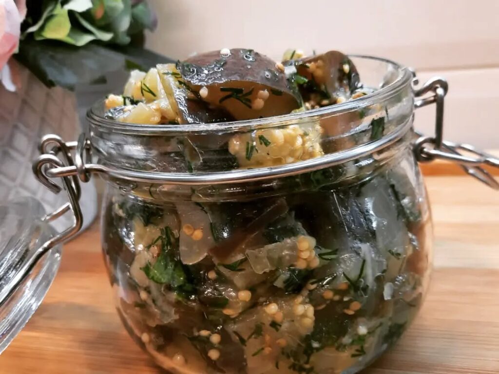 рецепт баклажан, баклажаны на зиму, хрустящие баклажаны, жареные баклажаны, салат с баклажанами