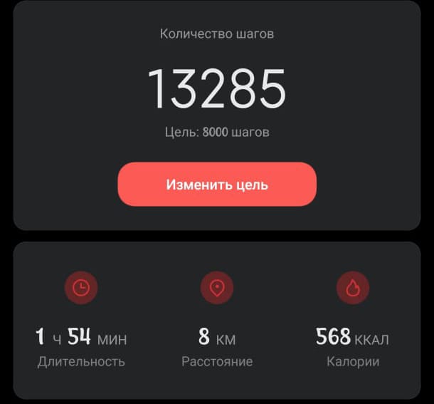Приложение для подсчёта шагов