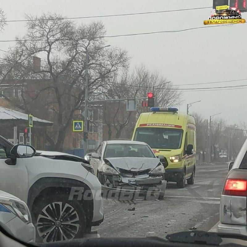 Пьяный водитель спровоцировал серьезное ДТП в амурской столице