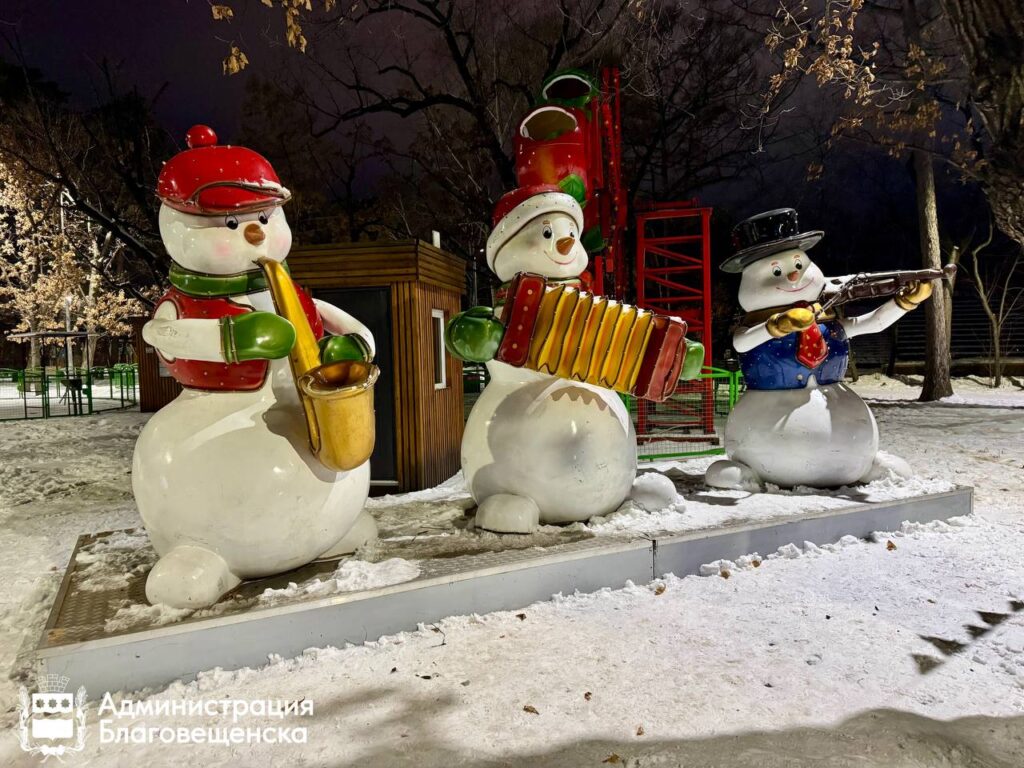 Русская сказка: как в Благовещенске создают новогоднюю атмосферу