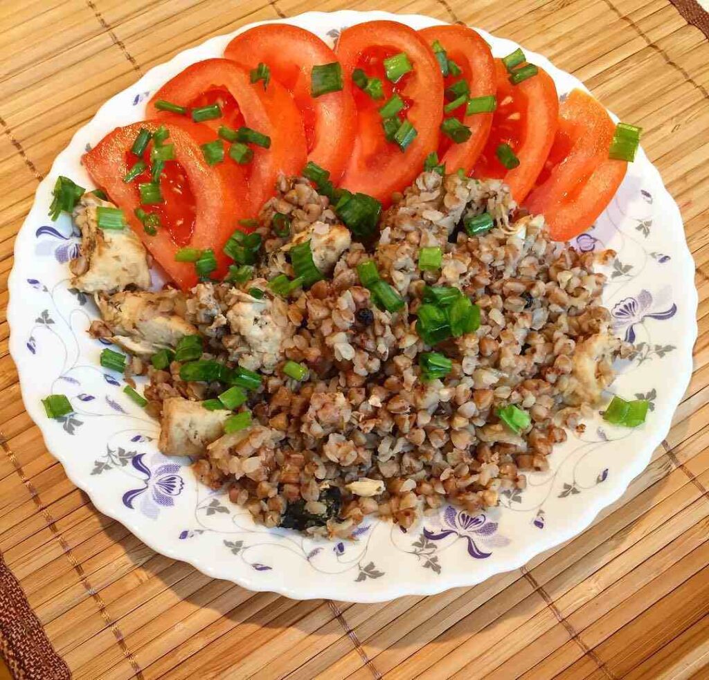 быстрый ужин, ужин на скорую руку, простой ужин, гречка по купечески