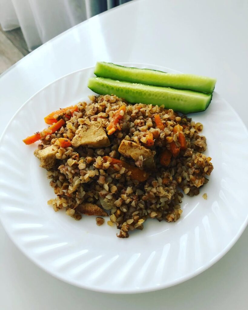 быстрый ужин, ужин на скорую руку, простой ужин, гречка по купечески