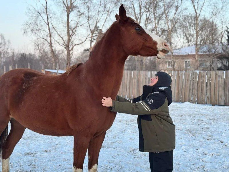 Юная амурчанка готовит к полосе препятствий необычную спортсменку