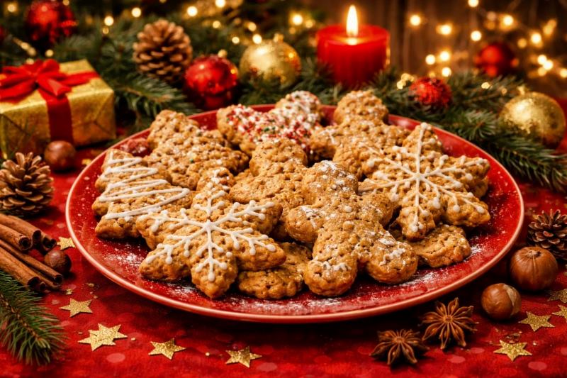 новогодний стол