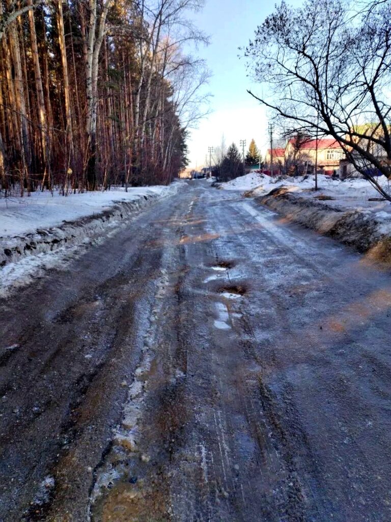 Улица Лесная – до прохождения грейдера. Фото: Амур.инфо